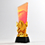 Pickleball Themed Color Printed Crystal Trophy