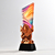 Pickleball Themed Color Printed Crystal Trophy