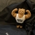 Muscular bear doll keychain pendant