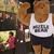 Muscular bear doll keychain pendant