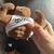Muscular bear doll keychain pendant