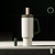 Stainless steel ceramic straw tumbler