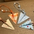 Fabric Paper Plane Pendant Keychain