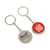 Metal Beer Cap Bottle Opener Key Ring