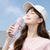 Cooling spray water bottle fan