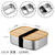 304 Stainless Steel Bamboo Lid Lunch Box