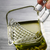Crescent‑Filter Glass Teapot & Glass Cup Set