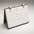 Fabric-Textured Calendar