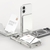 Transparent PC Open Card Magnetic Mobile Phone Card Wallet