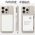 Transparent PC Open Card Magnetic Mobile Phone Card Wallet