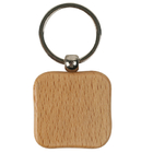 Wooden Square Key Chain