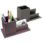 PU Pen Holder With Name Card Holder