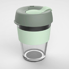 Silicone Glass Coffee Cup