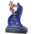 Colored Glaze Crystal Trophies-Outshine