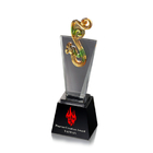 Colored Glaze Crystal Trophies - Outlook