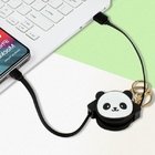 Cartoon Panda Telescopic Data Cable