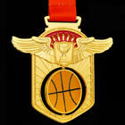 Basketball Hollow Rotating Medal